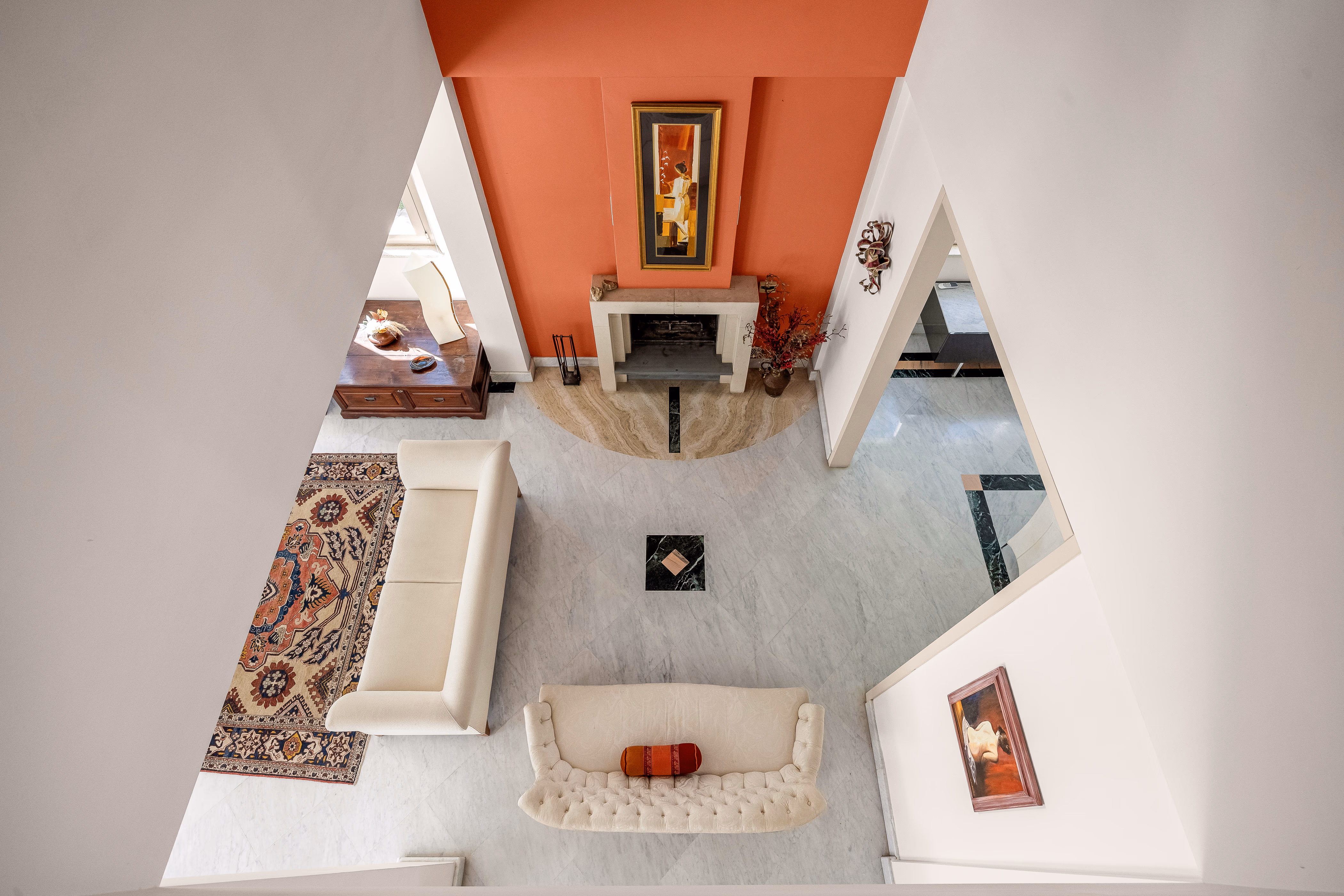 Light and geometry across the villa's levels